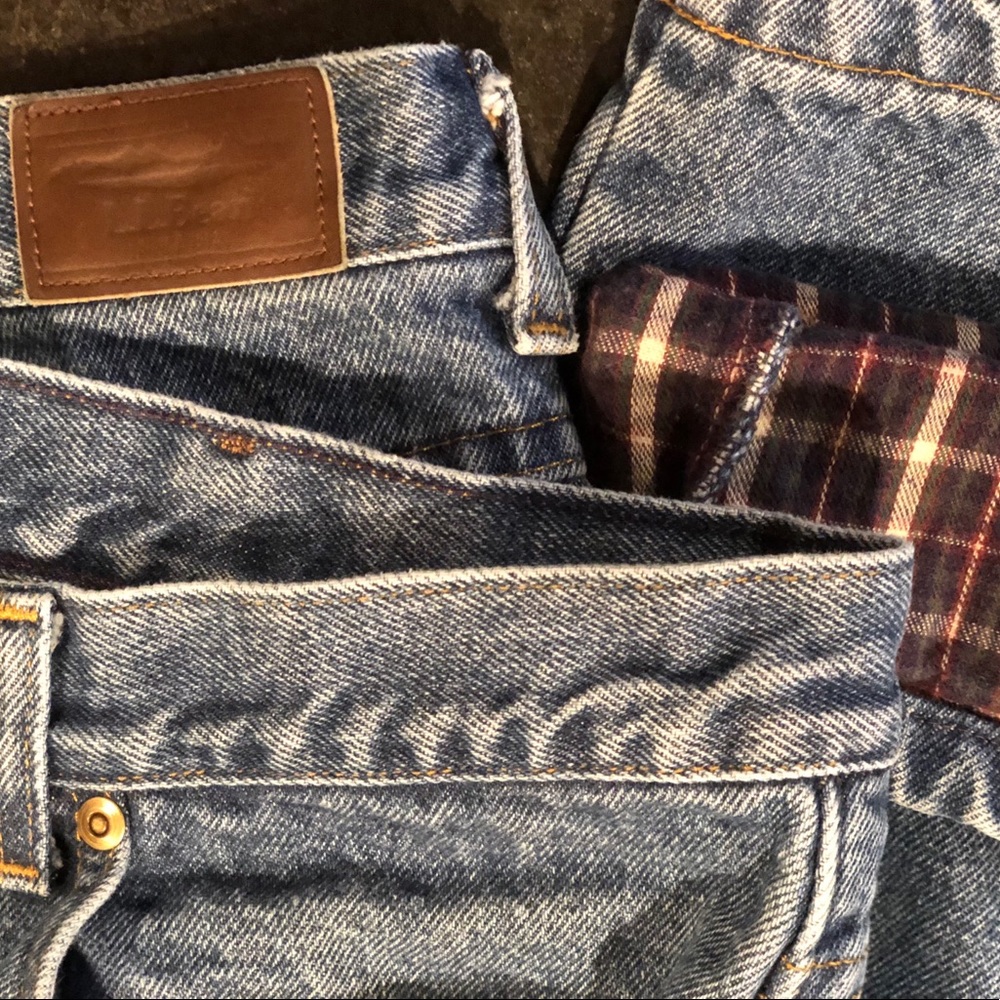 LL Bean Flannel Lined Men's Jeans 40x30Classic Fit